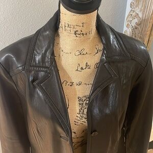 Black Leather Jacket, XL